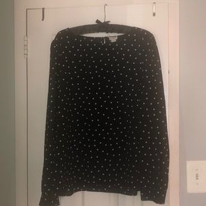 EUC JCrew Factory Polka Dot Blouse